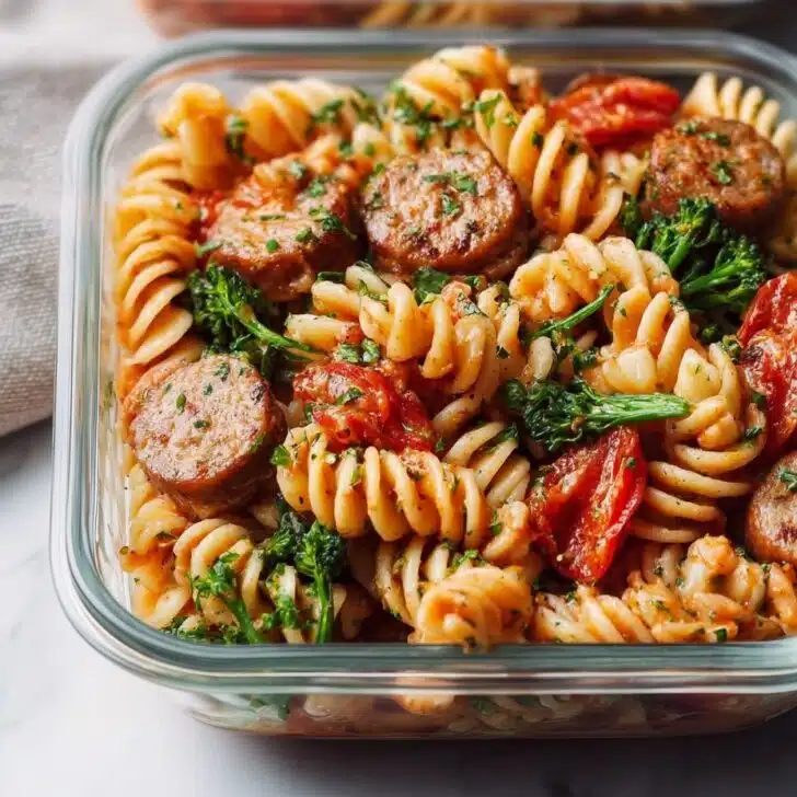 Chicken Sausage Pasta Meal Prep Bowl: My Cozy Go-To Recipe