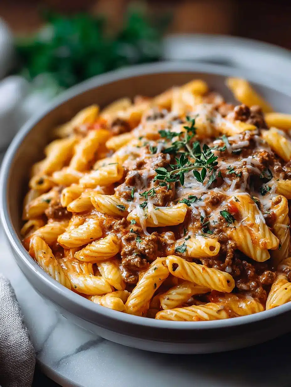 Creamy Beef Pasta Recipe