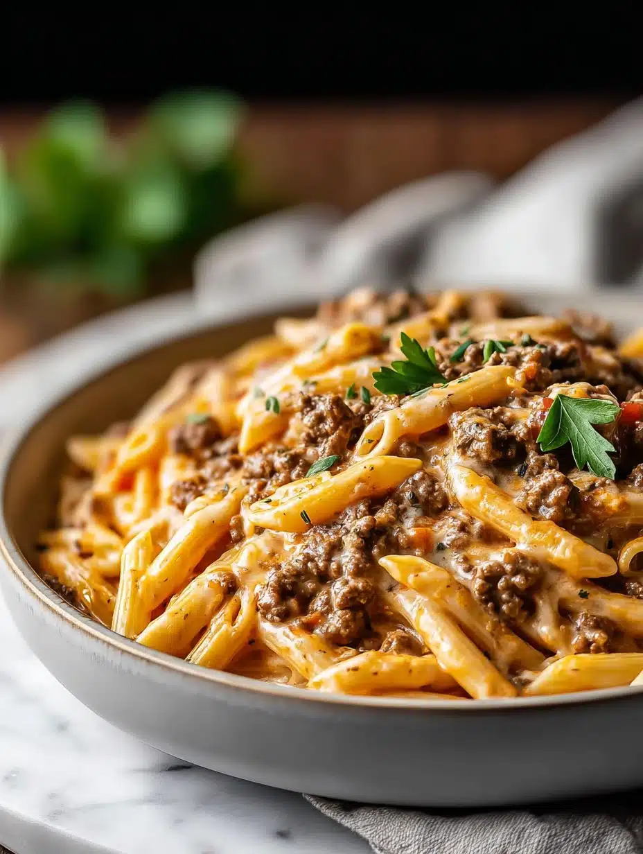 Creamy Beef Pasta Recipe