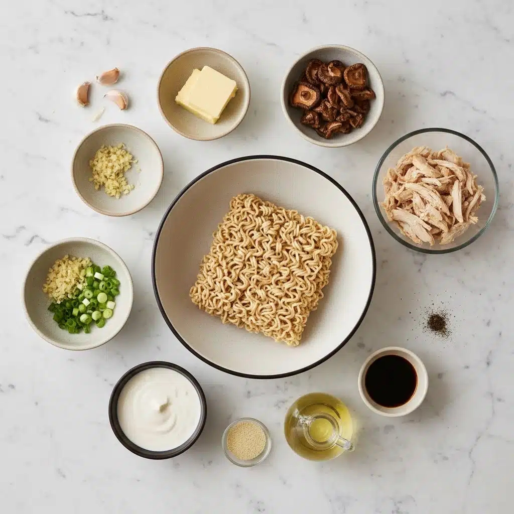 Creamy Garlic Chicken Ramen