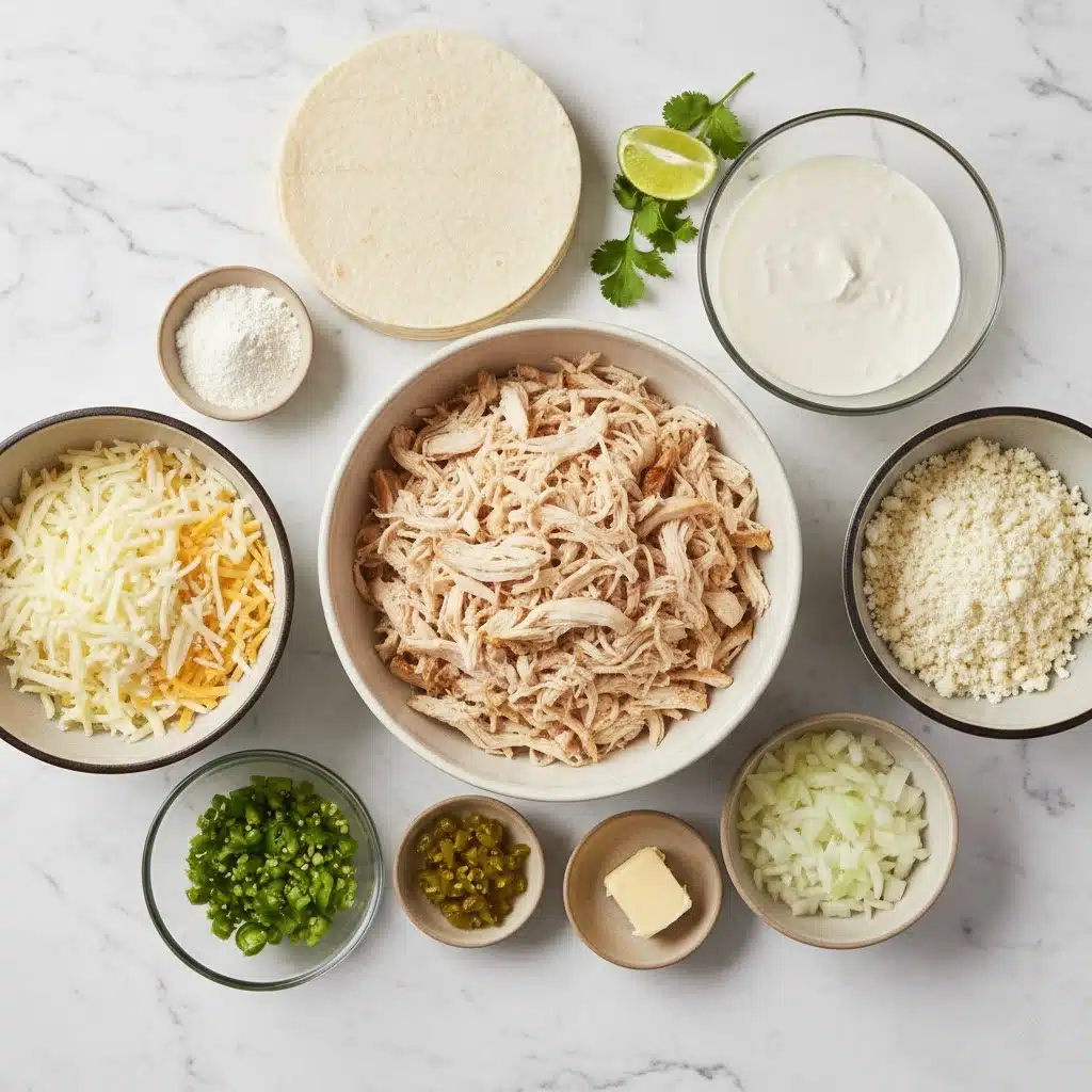 Creamy White Chicken Enchiladas