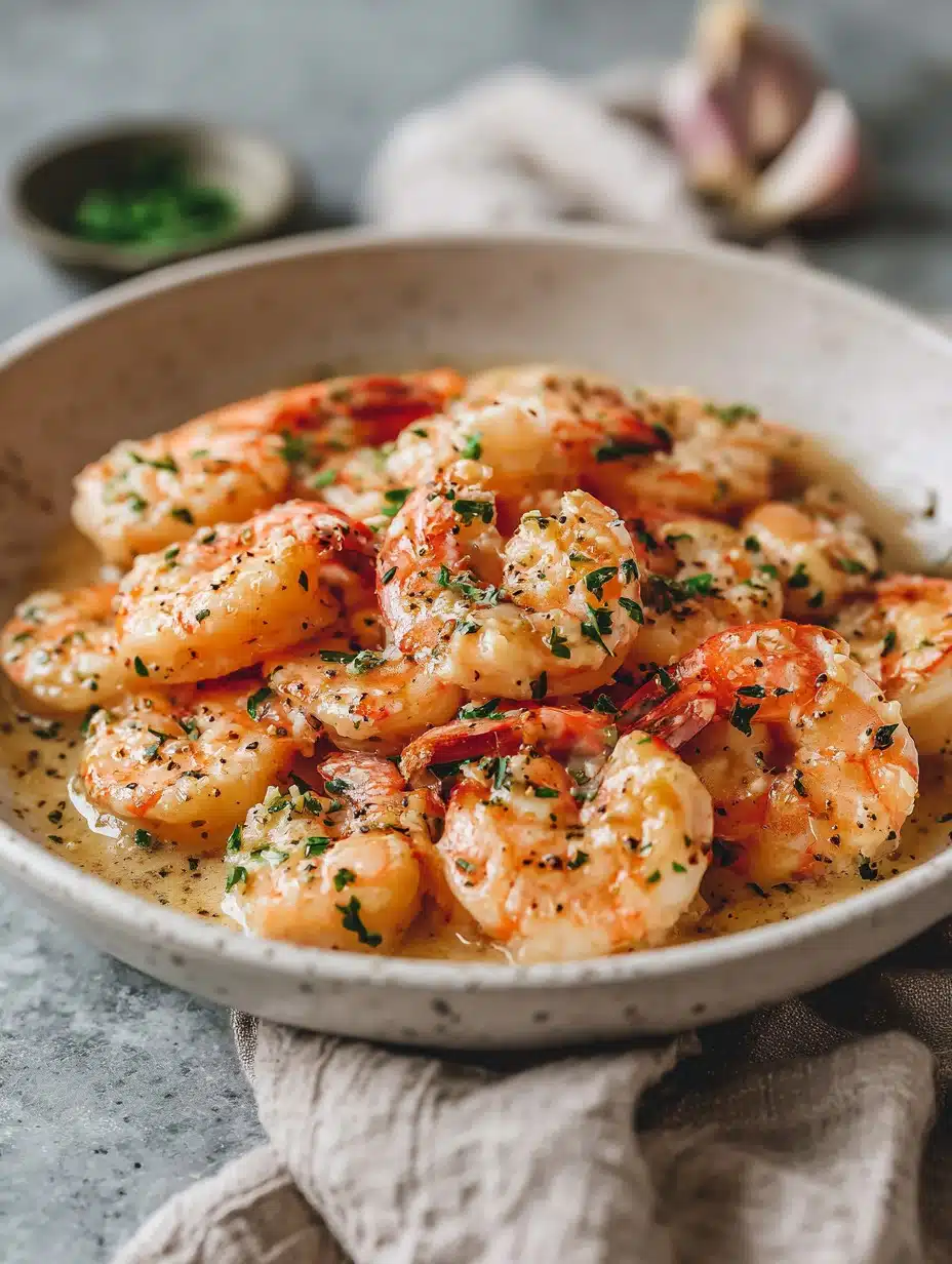 Easy Creamy Garlic Shrimp