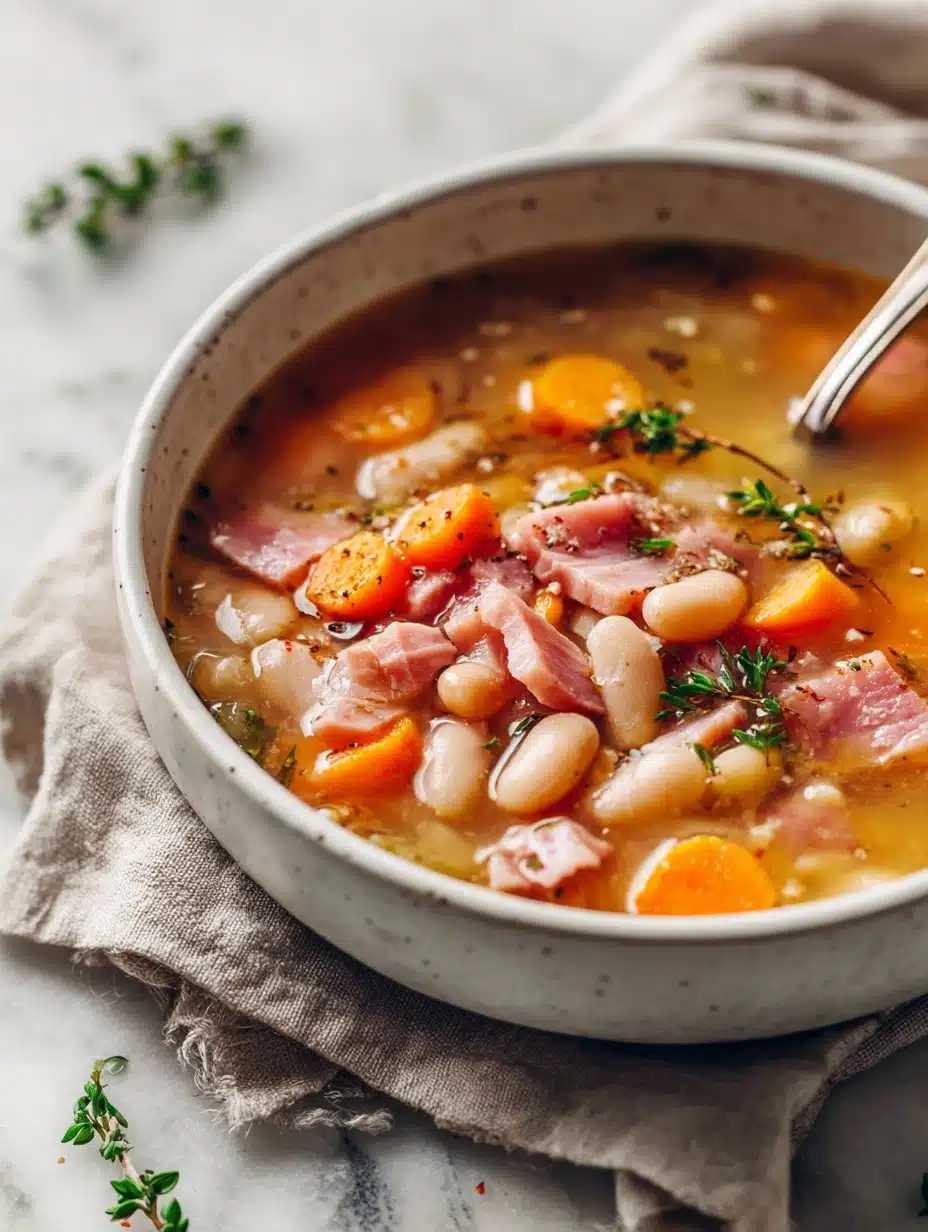 Easy Ham and Bean Soup