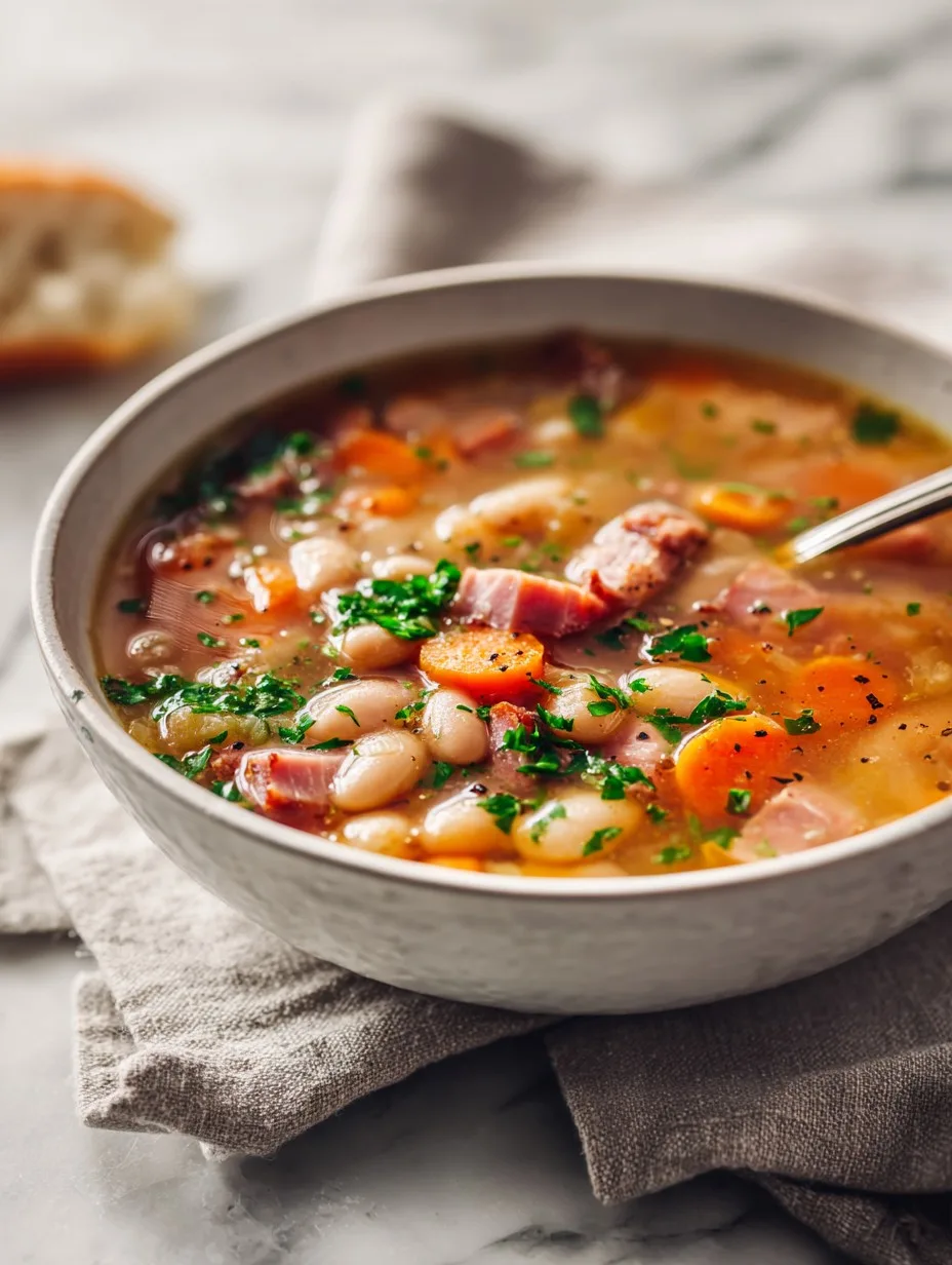 Easy Ham and Bean Soup