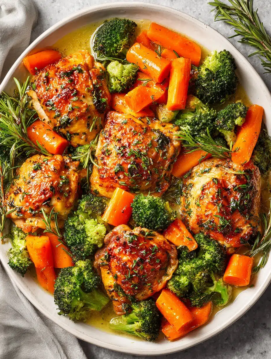 Easy Herb Roasted Chicken & Vegetables Freezer Meal Prep