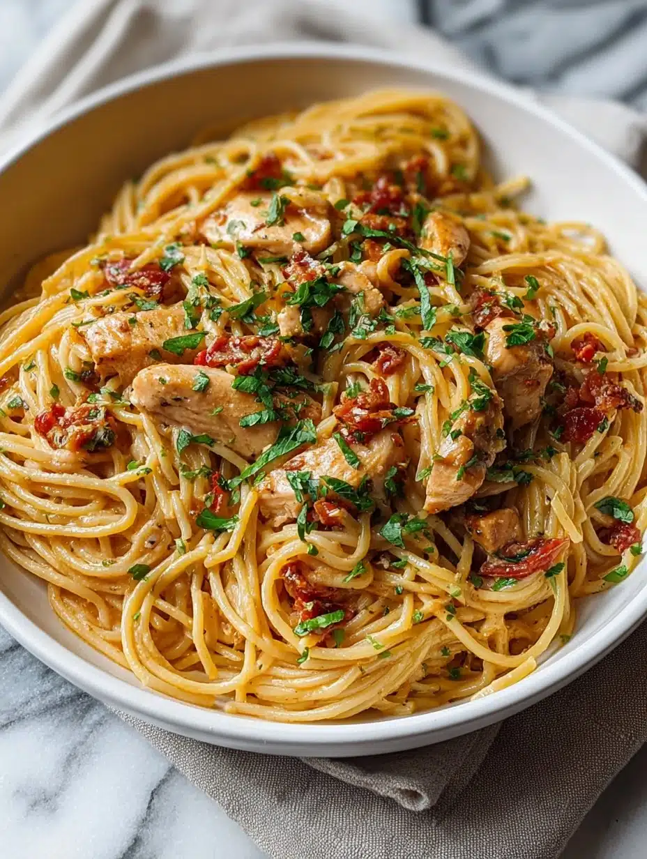Easy Monterey Chicken Spaghetti