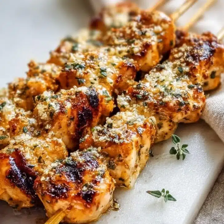 Easy Ranch Garlic Parmesan Chicken Skewers You’ll Love
