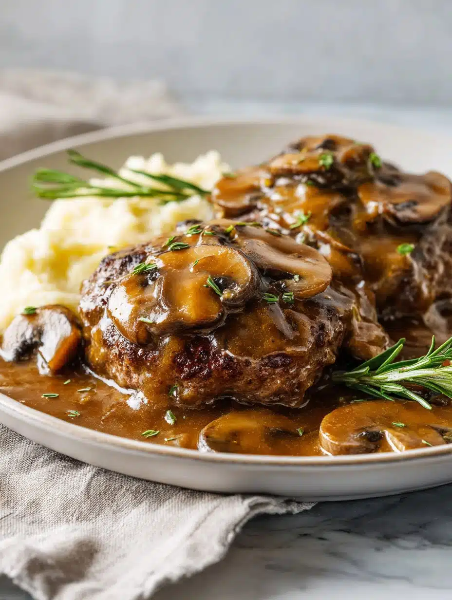Easy Salisbury Steak with Homemade Mushroom Gravy