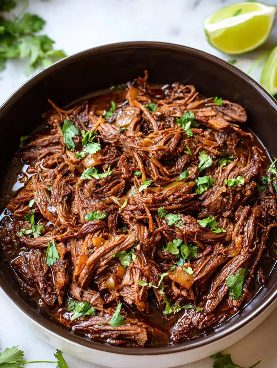 Easy Slow Cooker Mexican Shredded Beef Recipe