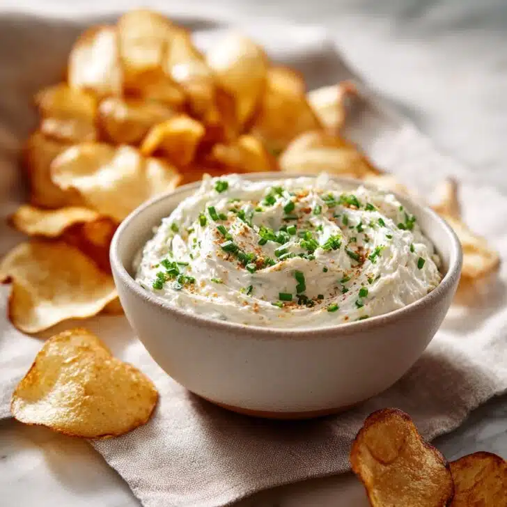 French Onion Dip with Homemade Chips: Snack Night Upgrade