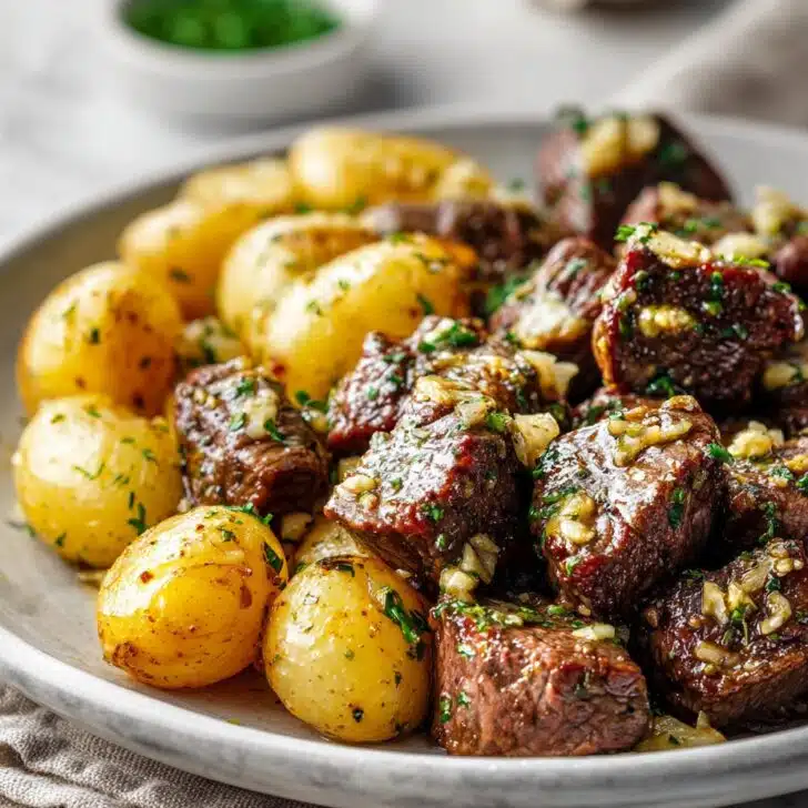 Garlic Butter Beef Bites with Potatoes for Cozy Nights