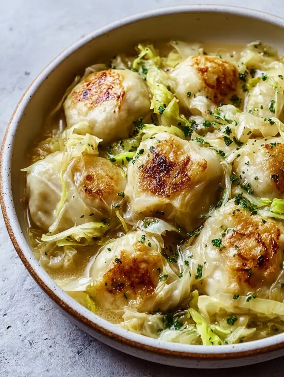German Cabbage and Dumplings