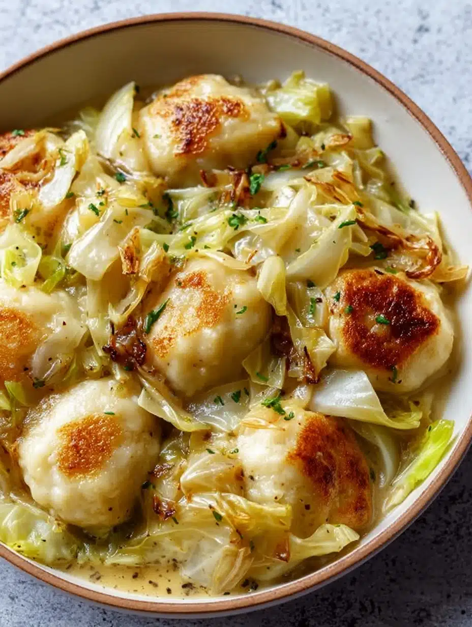 German Cabbage and Dumplings