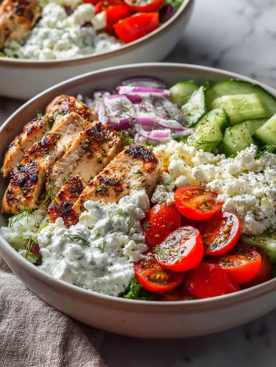 Greek Chicken Bowls Recipe