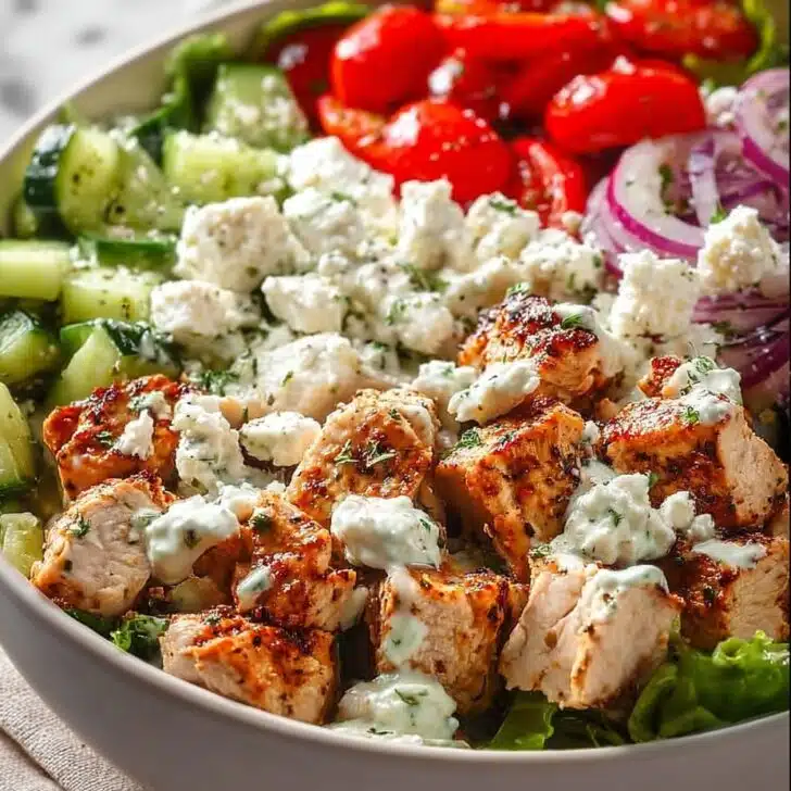 Greek Chicken Bowls: My Go-To Easy Chicken Dinner Idea