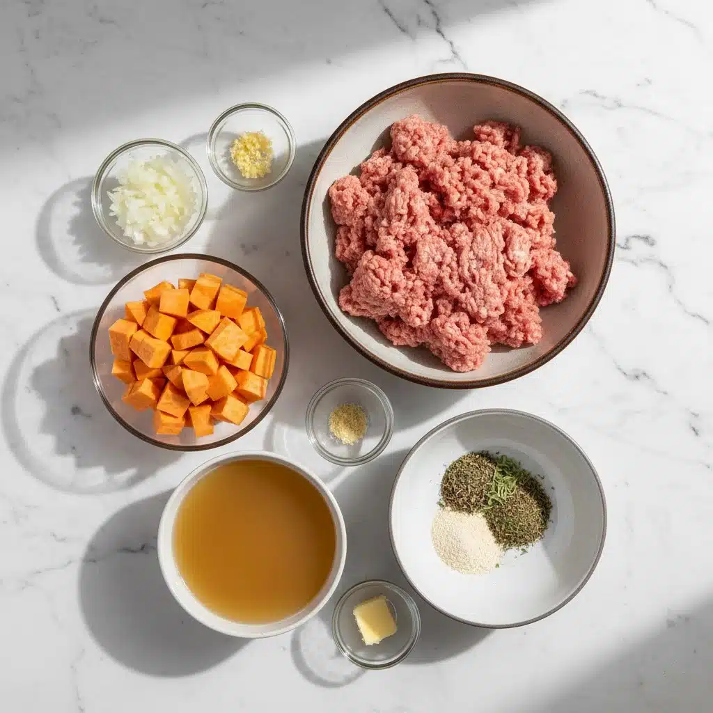 Ground Turkey And Sweet Potato Casserole