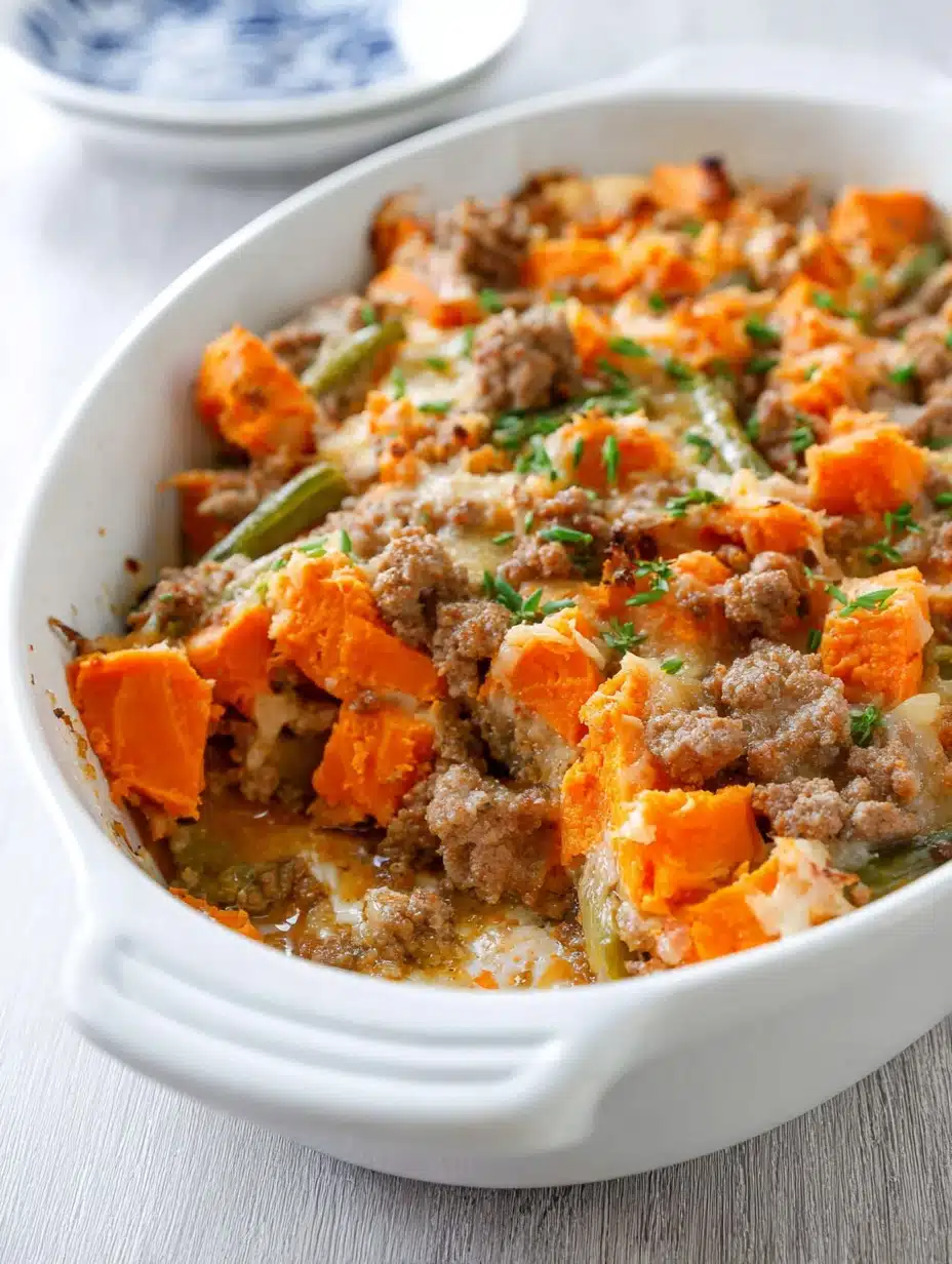 Ground Turkey And Sweet Potato Casserole