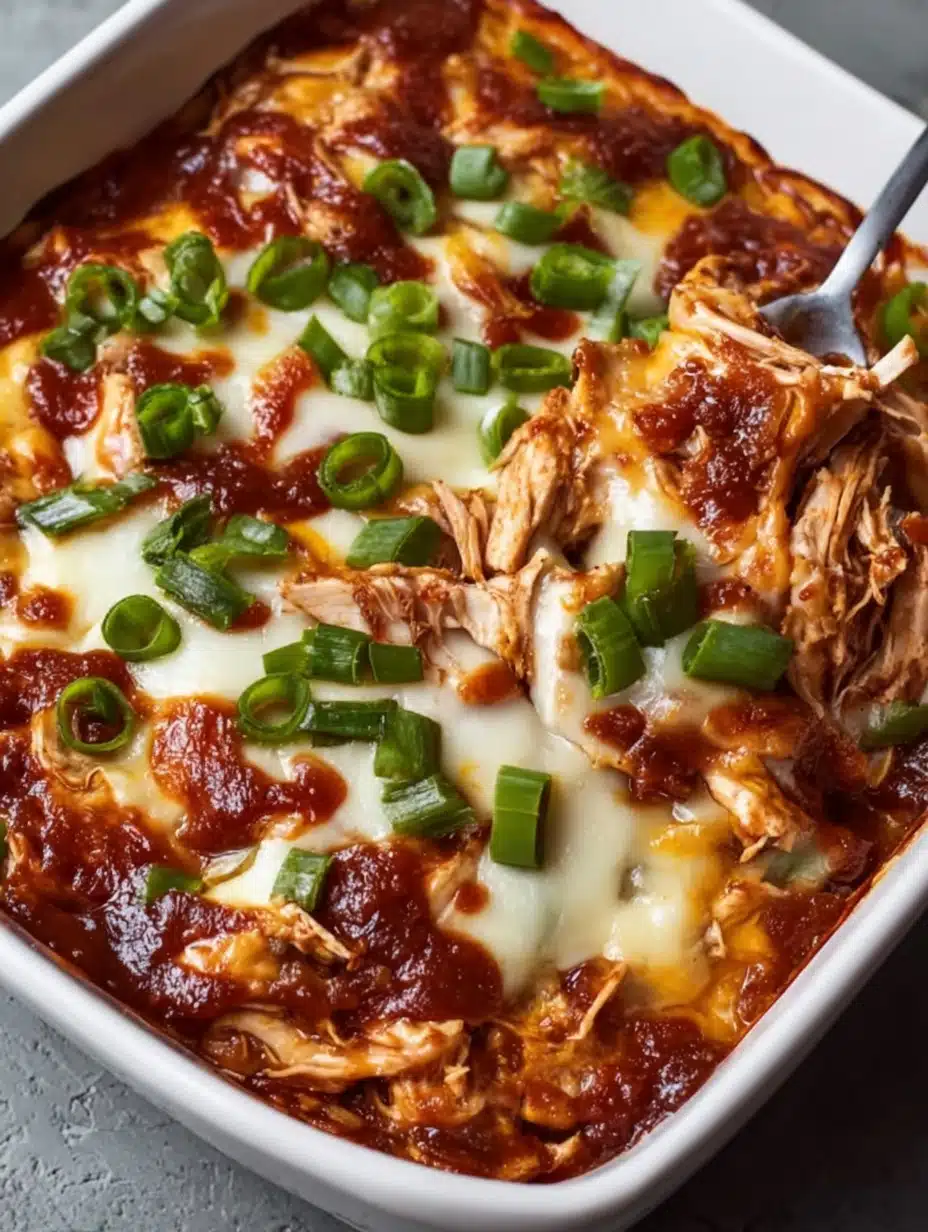 Keto BBQ Chicken Casserole