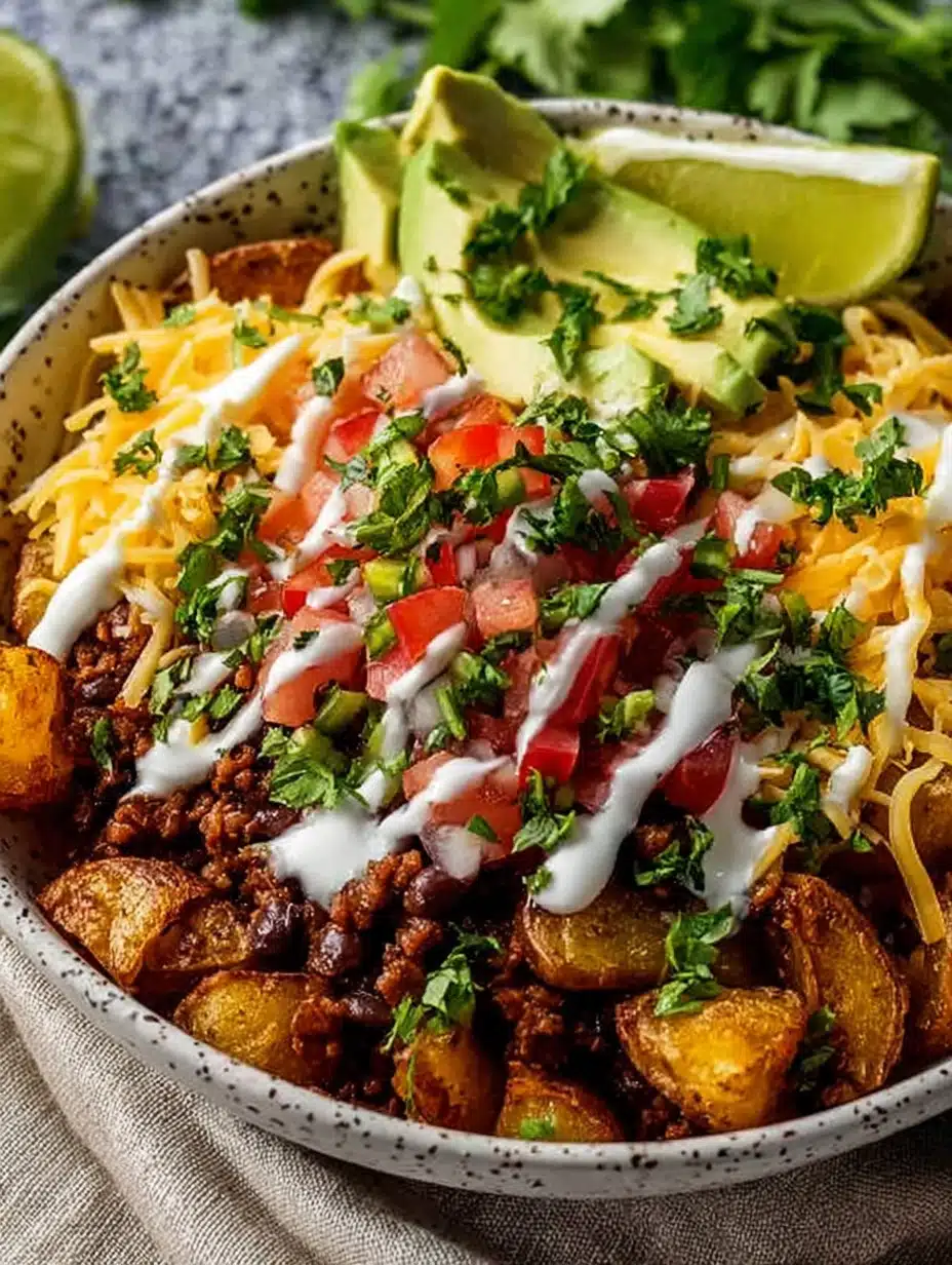 Loaded Potato Taco Bowl Recipe