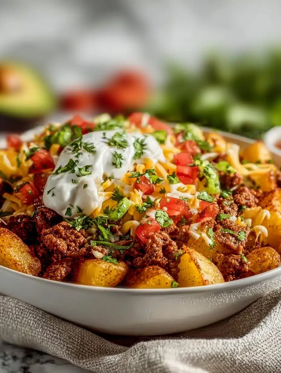 Loaded Potato Taco Bowl