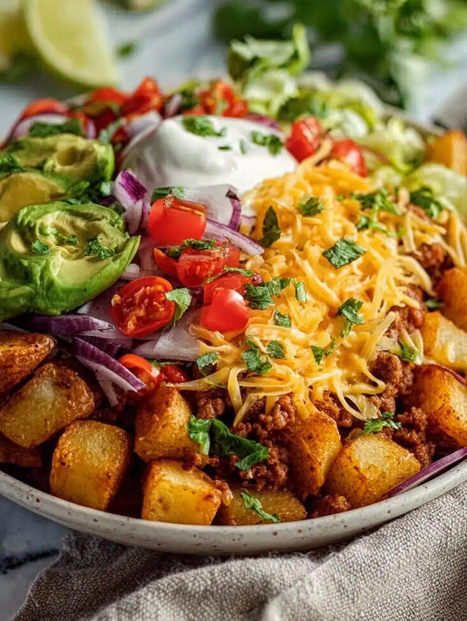 Loaded Potato Taco Bowl