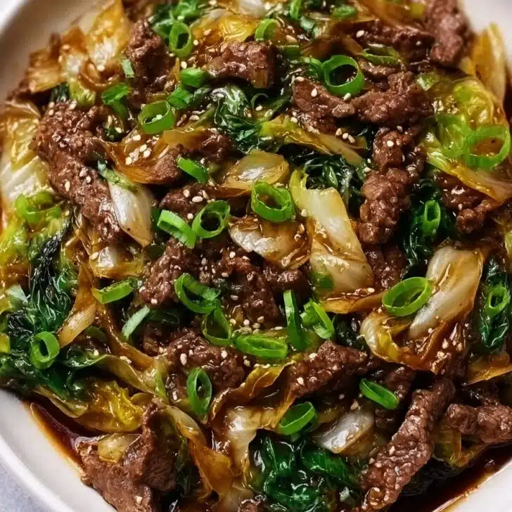 Low-Carb Beef and Cabbage Stir-Fry