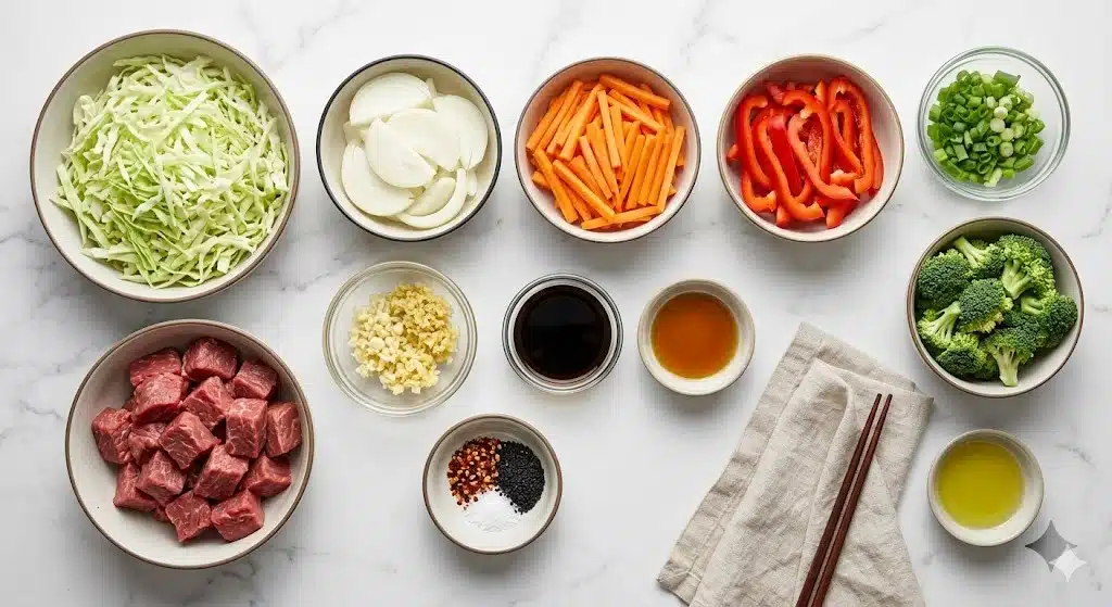 Low-Carb Beef and Cabbage Stir-Fry