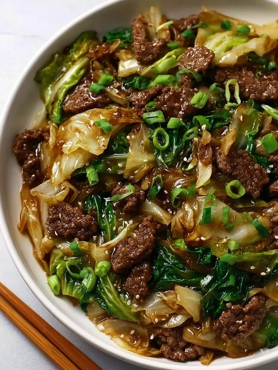 Low-Carb Beef and Cabbage Stir-Fry
