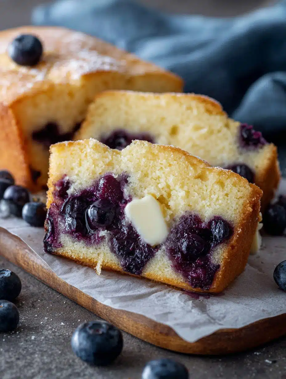 Low Carb (Keto-Friendly) Blueberry Butter Cake
