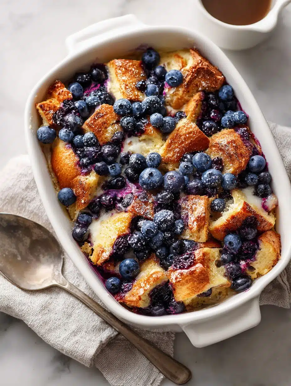 Quick Blueberry French Toast Casserole