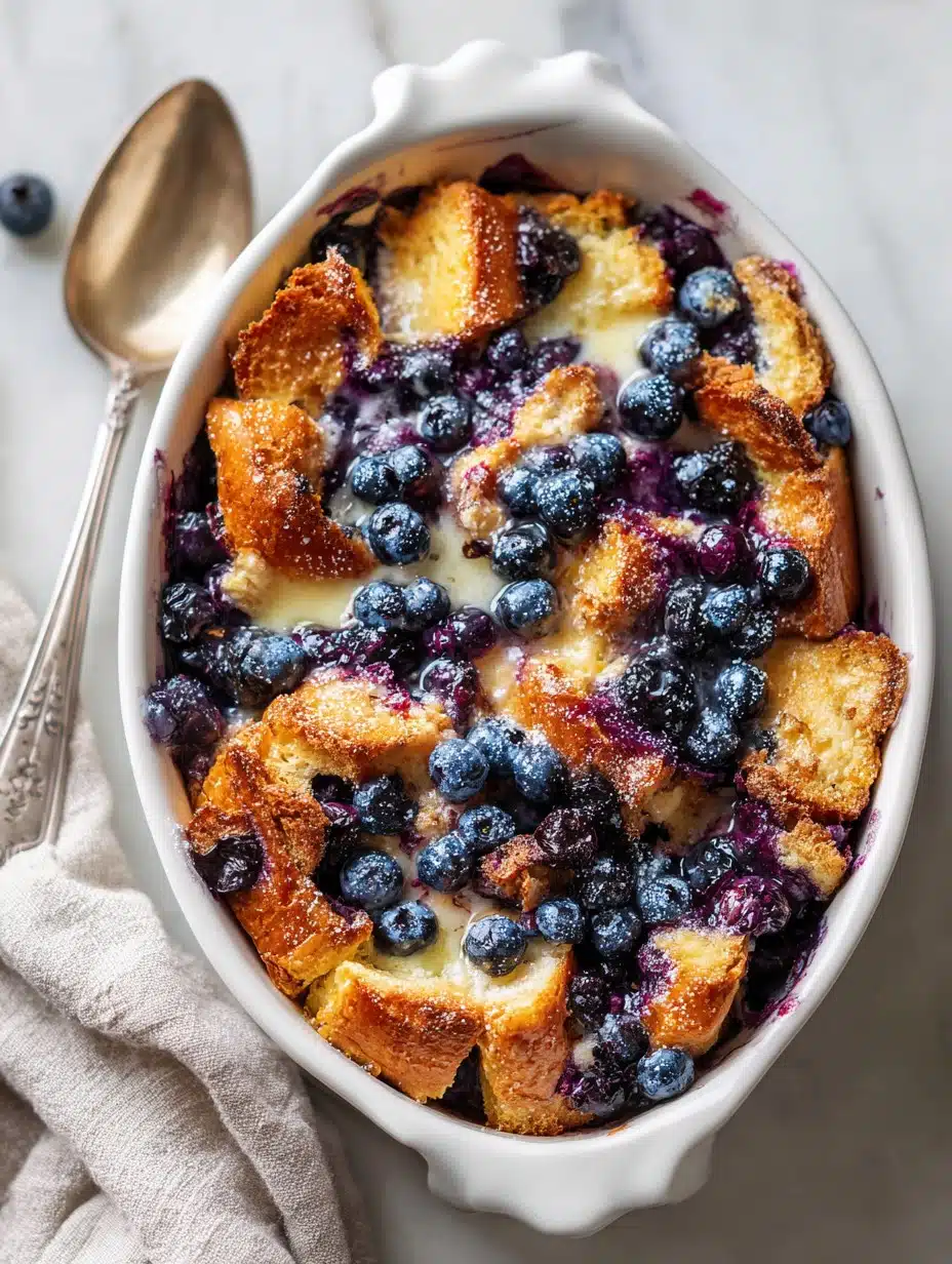 Quick Blueberry French Toast Casserole