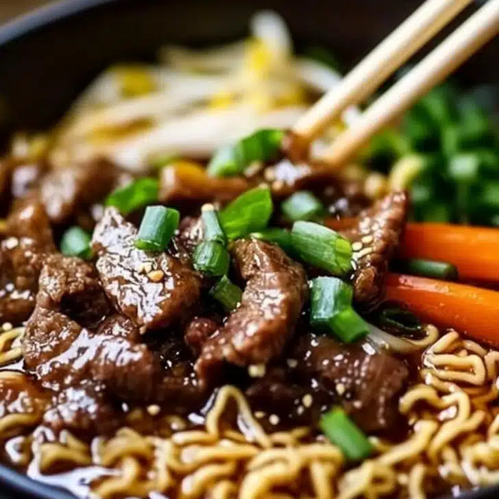 Secret Slow Cooker Beef Ramen (For Cozy Nights) Recipe