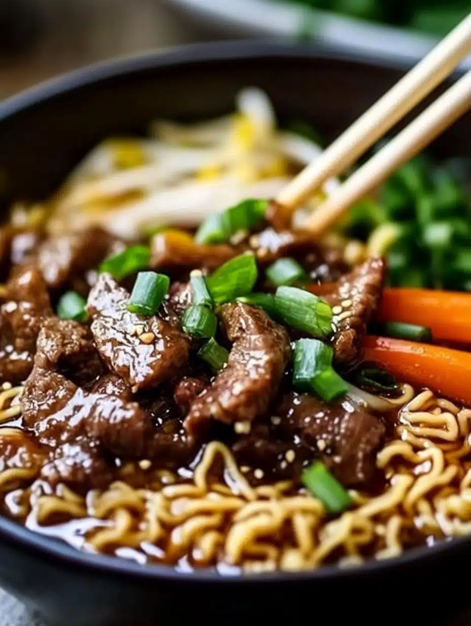 Secret Slow Cooker Beef Ramen (For Cozy Nights)