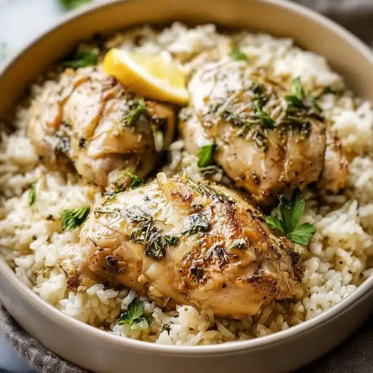 Slow Cooker Lemon Herb Chicken and Rice: A Cozy Kitchen Staple