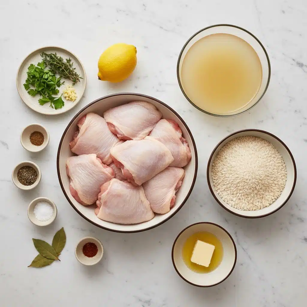 Slow Cooker Lemon Herb Chicken and Rice