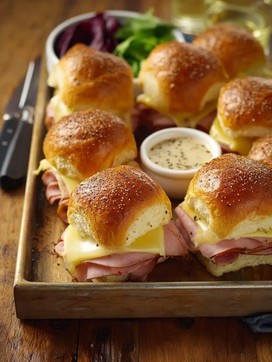 The Game Day Half-time Ham And Cheese Sliders (With a Winning Mystery Sauce)
