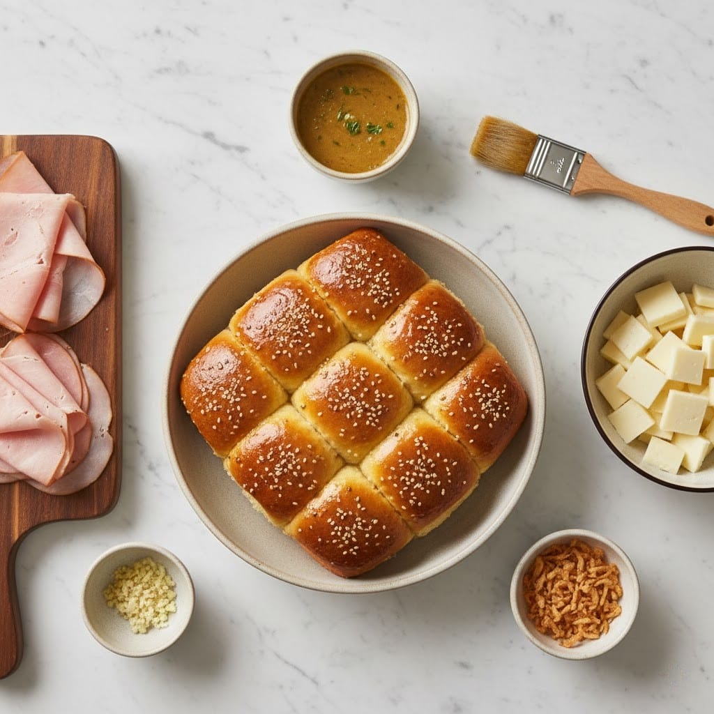 The Game Day Half-time Ham And Cheese Sliders (With a Winning Mystery Sauce)
