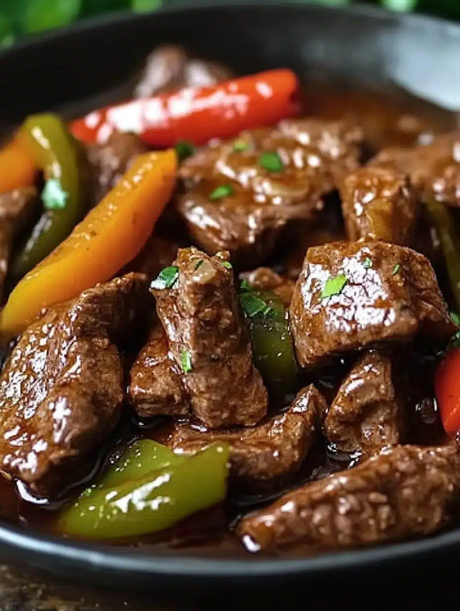 The Secret to Tender Crock Pot Pepper Steak