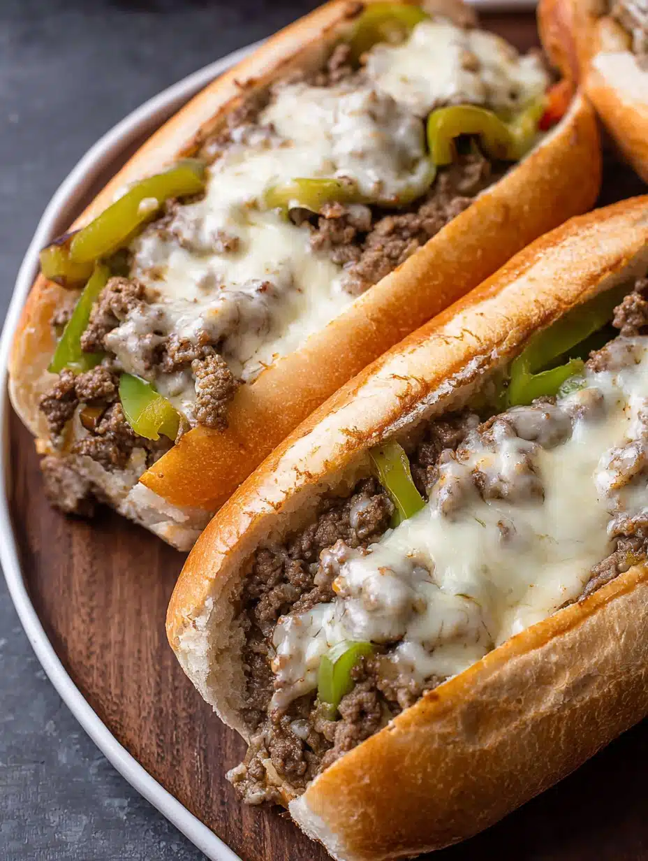 30-Minute Ground Beef Philly Cheesesteaks