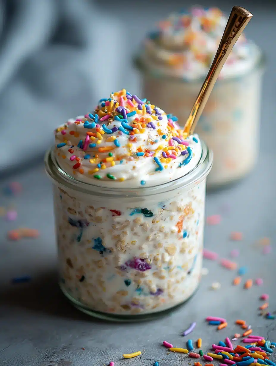 Birthday Cake Overnight Oats