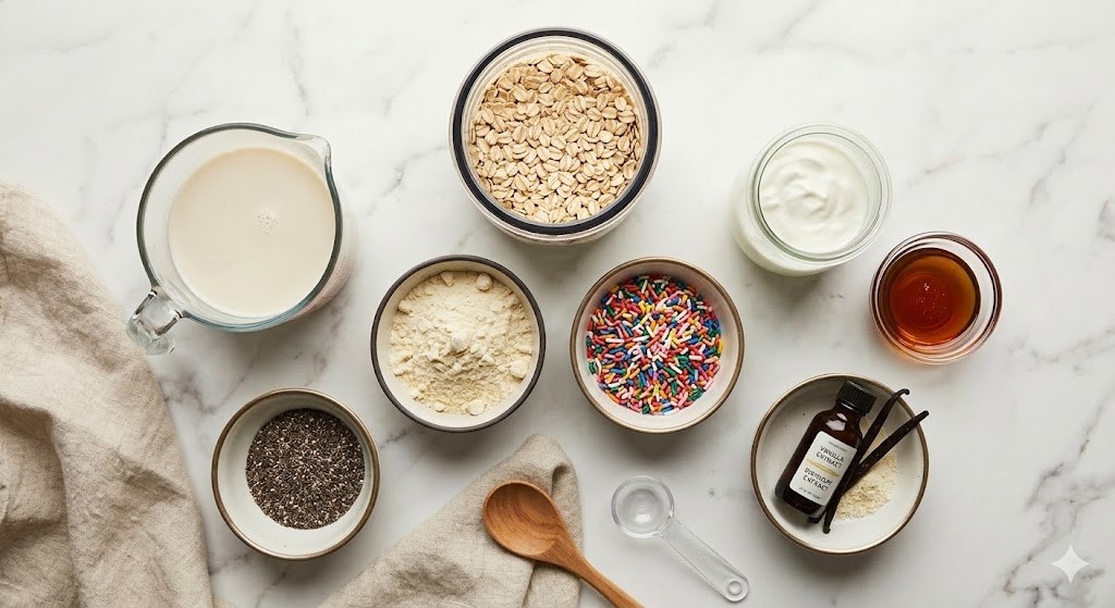 Birthday Cake Overnight Oats