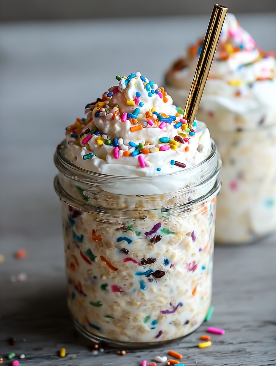 Birthday Cake Overnight Oats