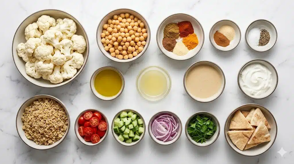 Cauliflower Shawarma Bowls