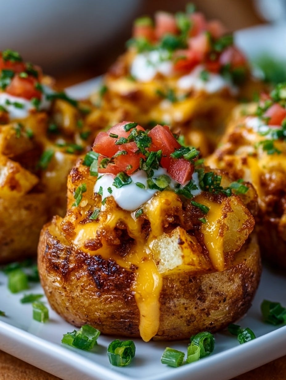 Cheesy Taco Potatoes