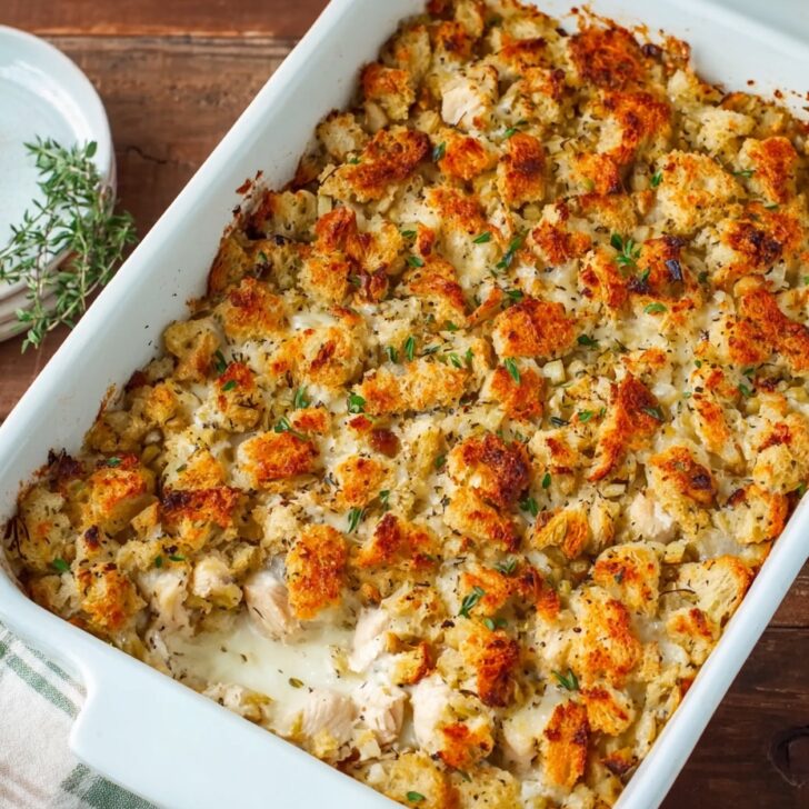 Chicken and Stuffing Casserole
