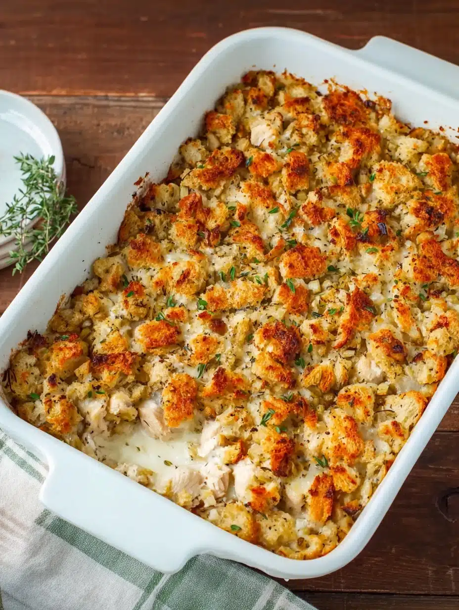 Chicken and Stuffing Casserole
