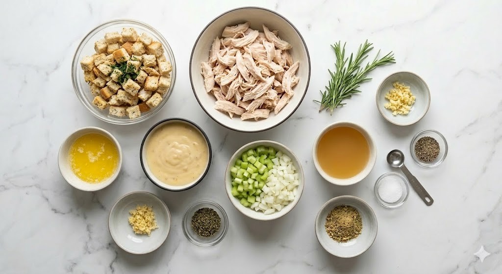 Chicken and Stuffing Casserole