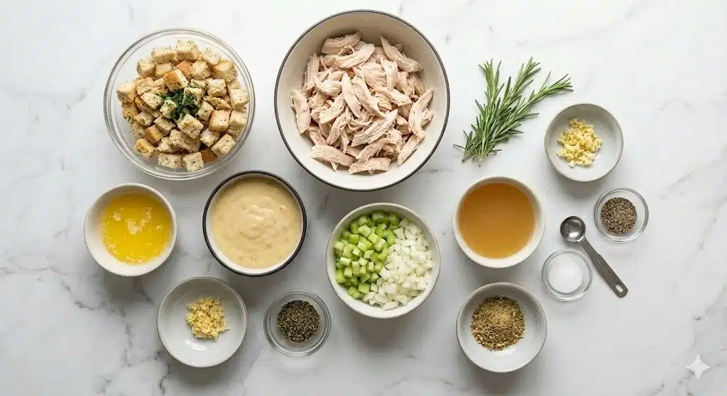 Chicken and Stuffing Casserole