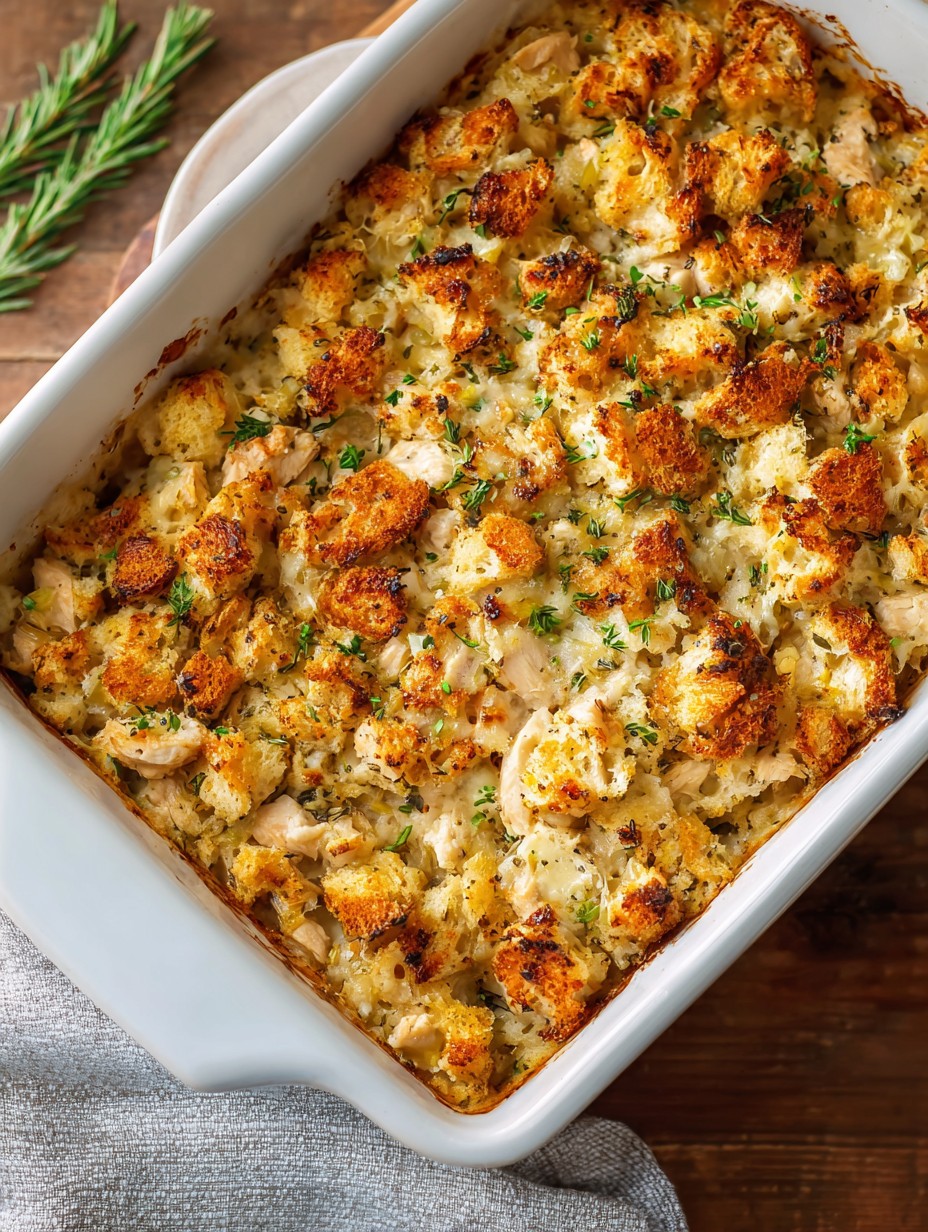 Chicken and Stuffing Casserole
