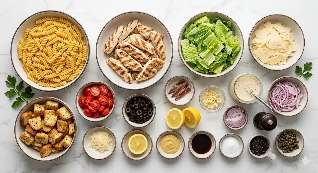 Chicken Caesar Pasta Salad